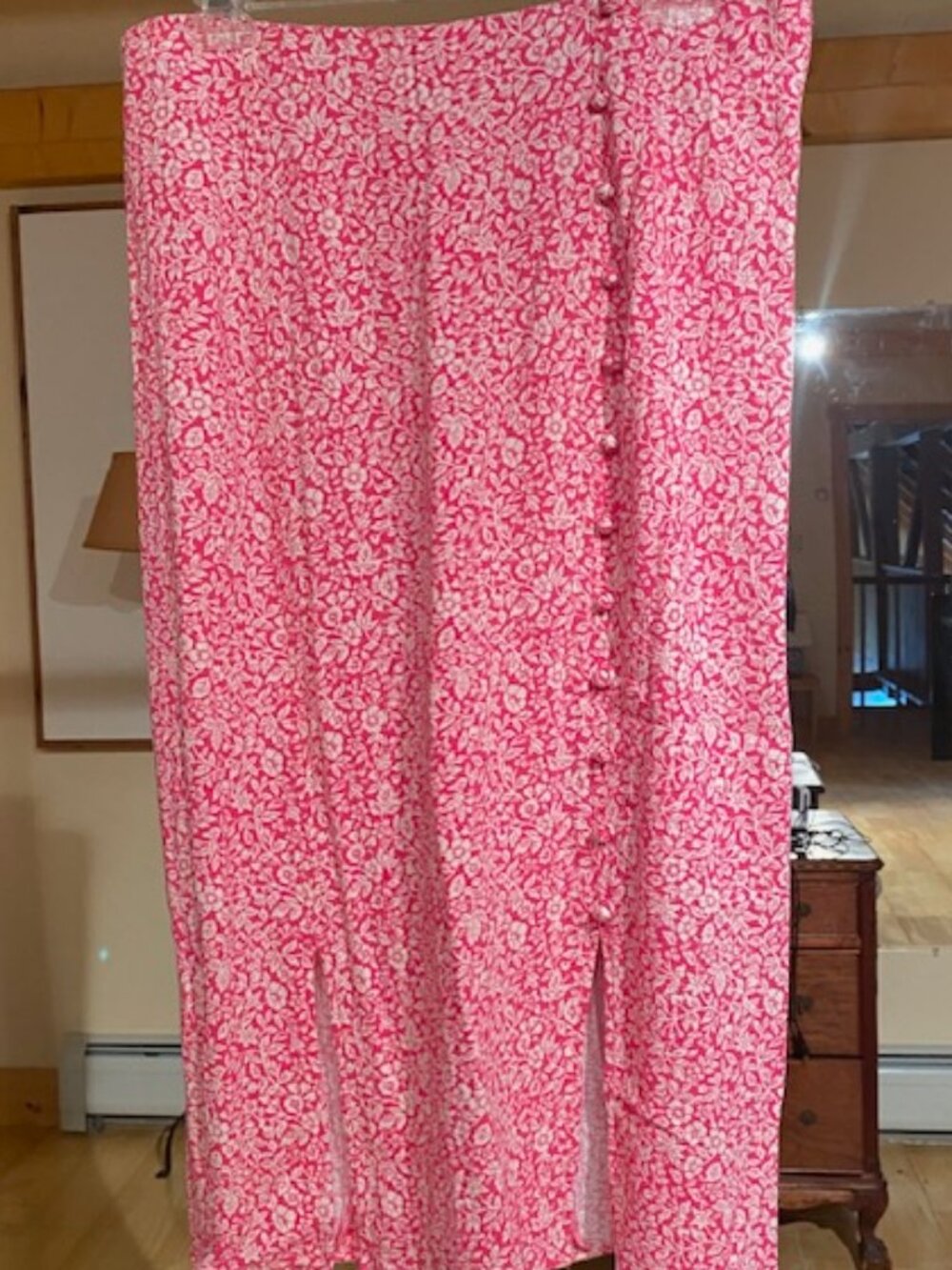 Anthropologie Womens Skirt SZ 14 Pretty in Pink, Viscose,Fully Fashioned, Clean